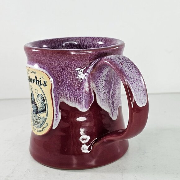 Darbis Cafe Pinetop Arizona Ceramic Mug Deneen Pottery Handthrown 2013 - Picture 7 of 9
